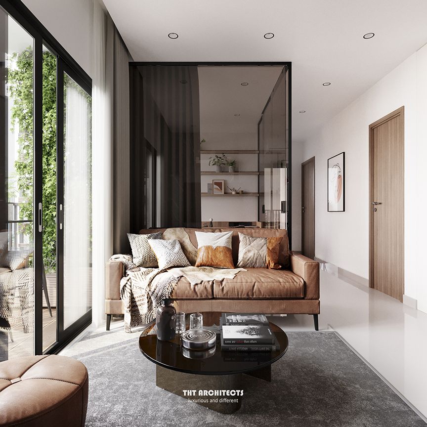 tht architects - Chung cư Lavita Charm - phòng khách bếp 01